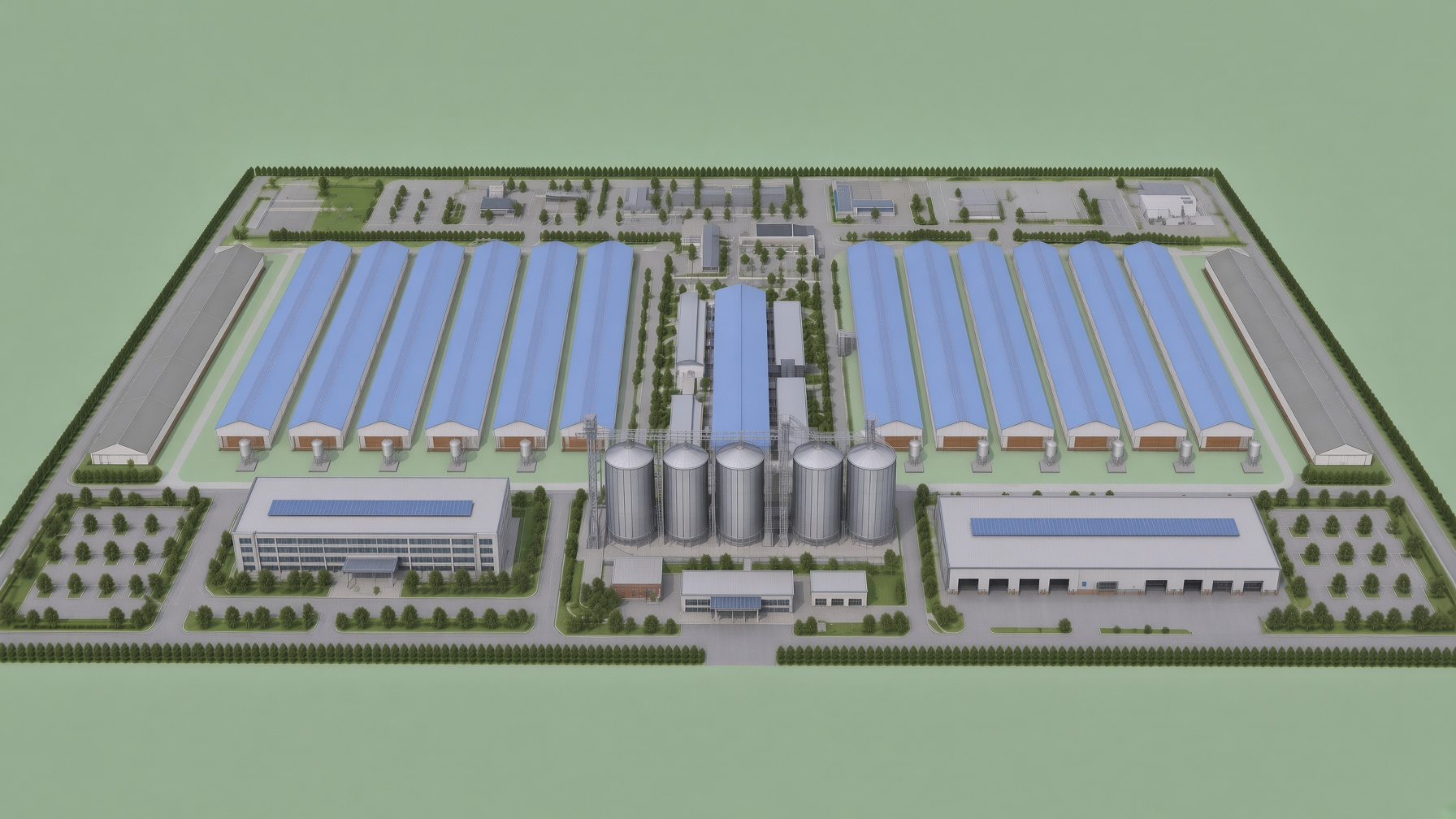 Integrated poultry farm master plan